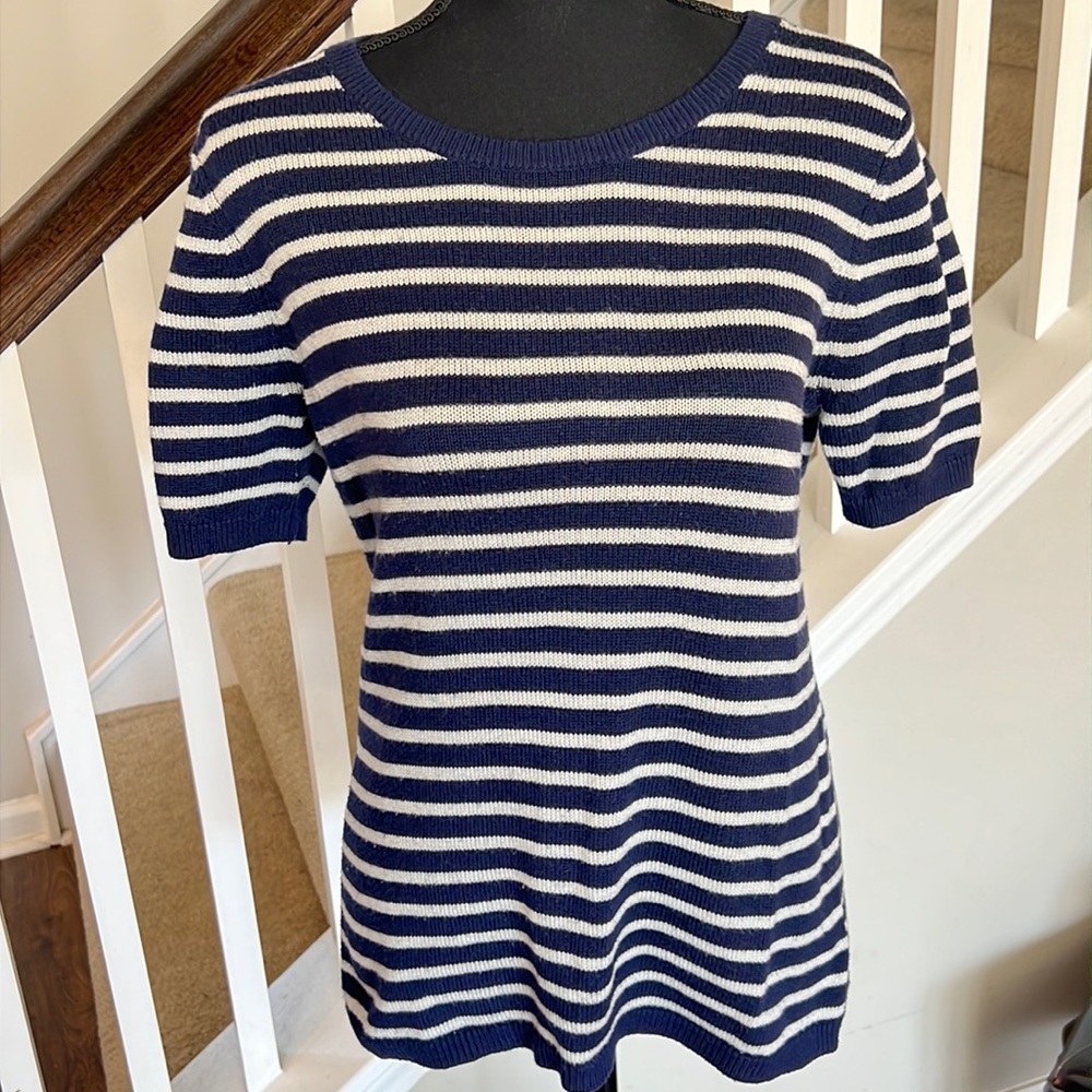 GAP Navy / White Striped Sweater